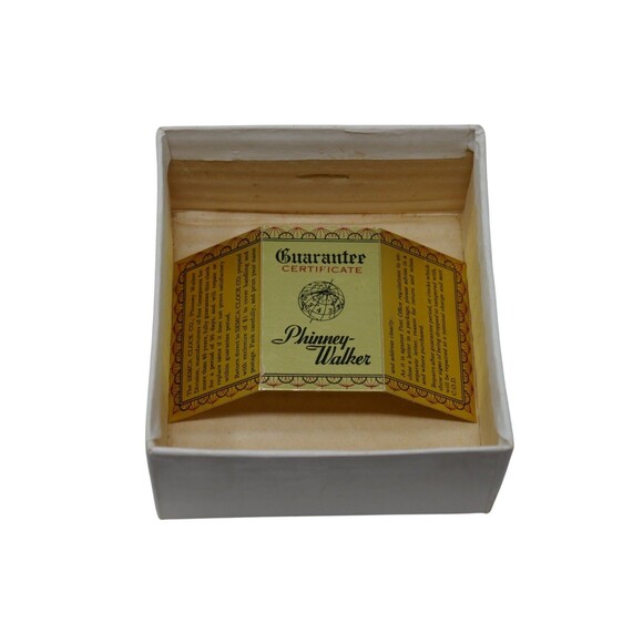 Phinney Walker Brown Alligator Traveling Alarm Clock with Box PW28 WORKS - Picture 12 of 14